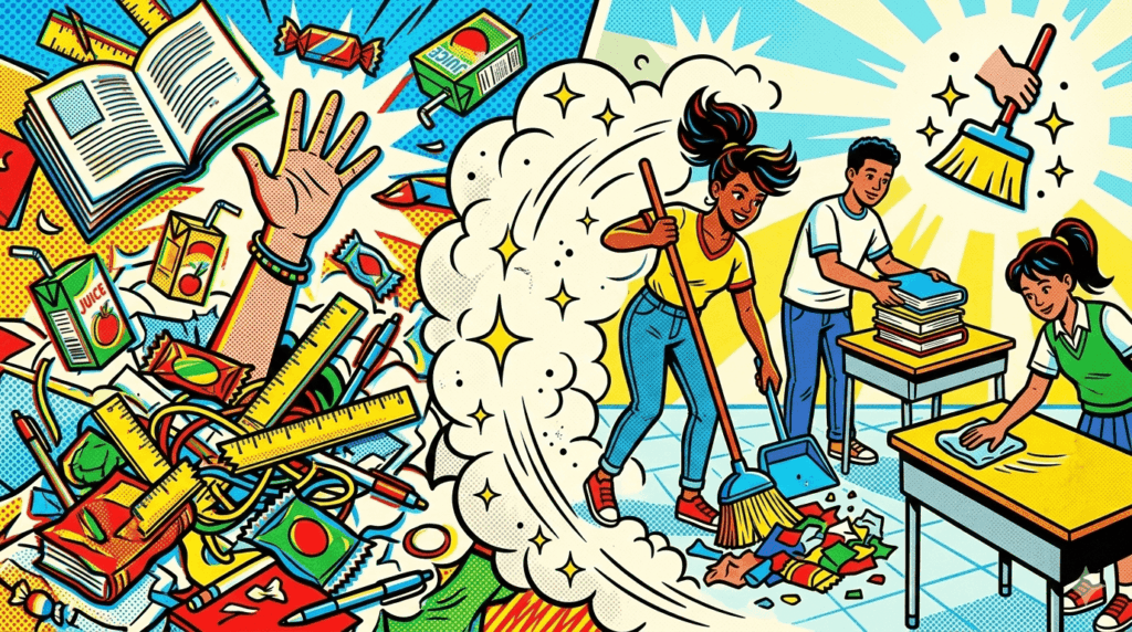 Pulizia ambienti scolastici